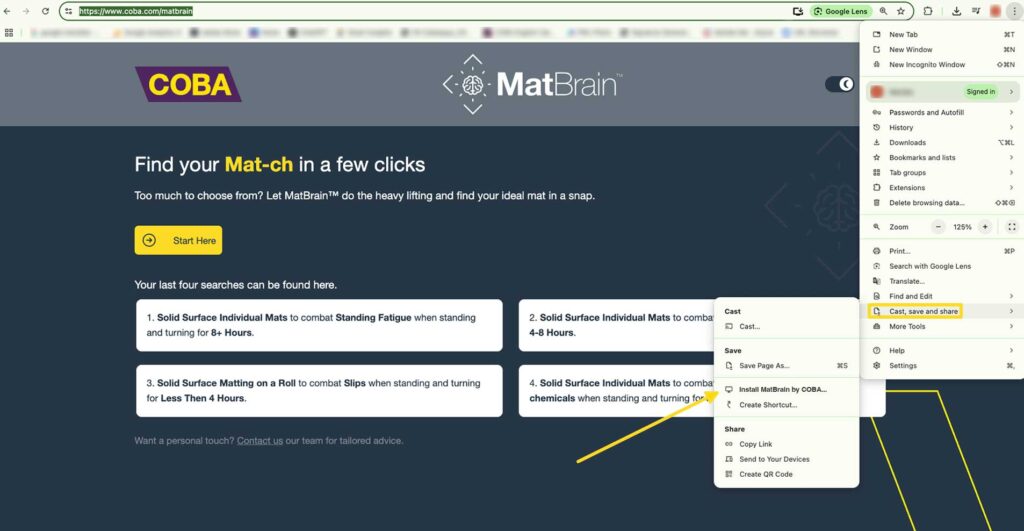 MatBrain App install