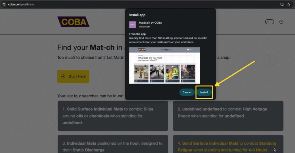 Matbrain app install