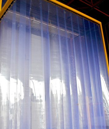 Rideau à bandes en PVC pour entrepôt frigorifique