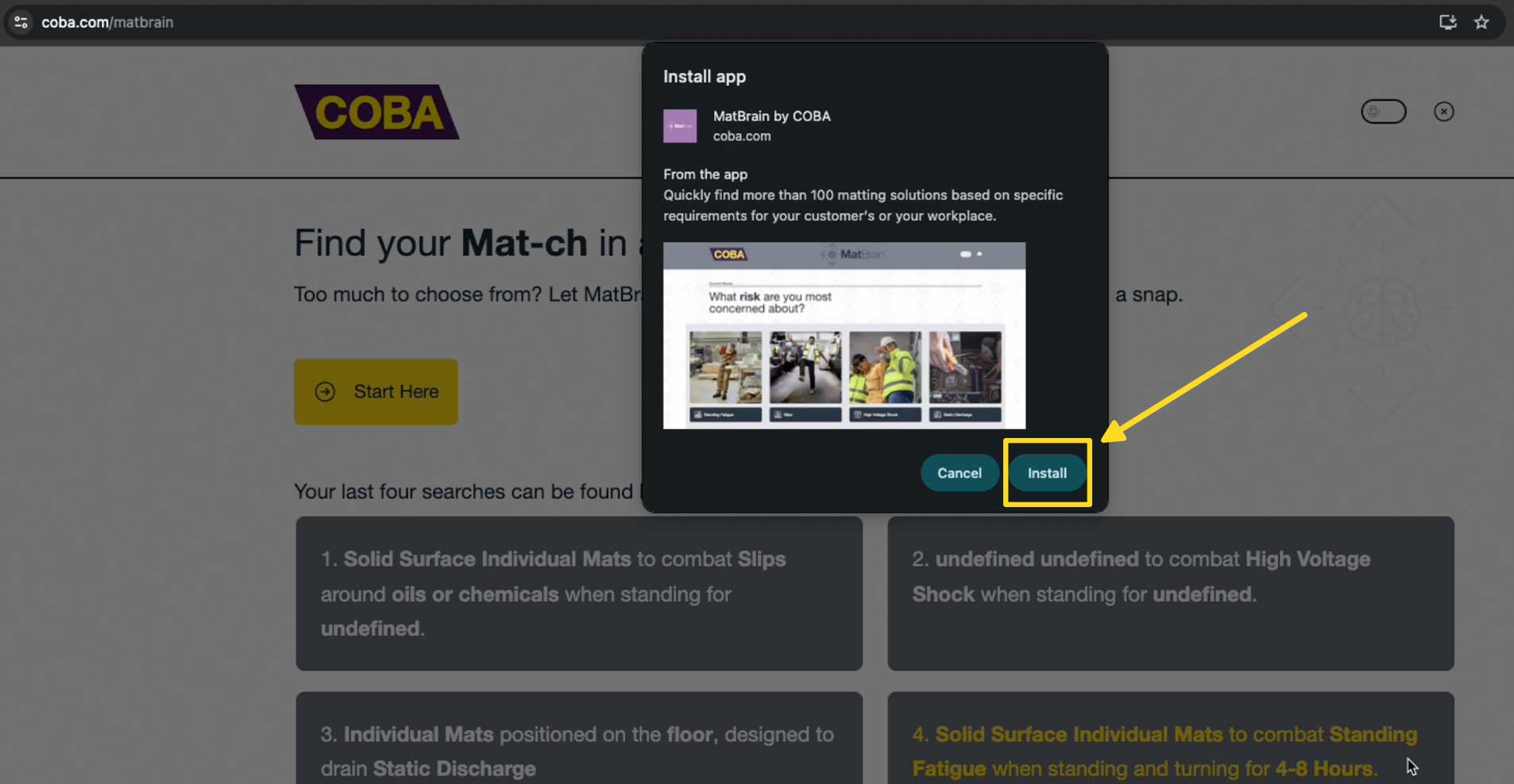 MatBrain app install steps