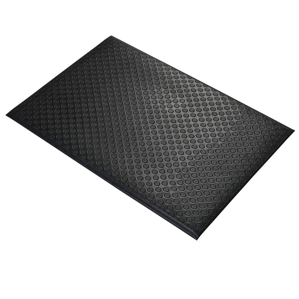 Isolated-image-of-a-black-anti-fatigue- orthomat-dot-on-a-white-background