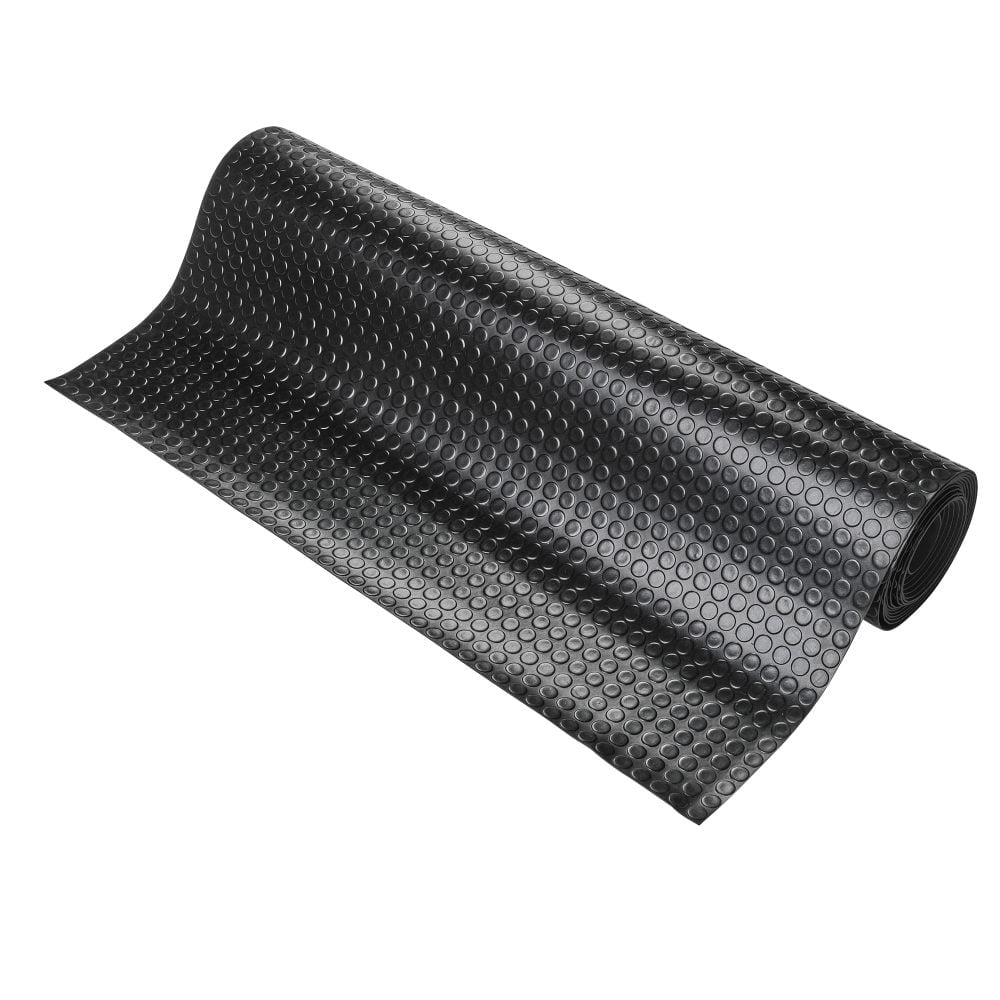 Isolated-image-of-a-roll-of-black- rubber-COBAdot-anti-fatigue-mat