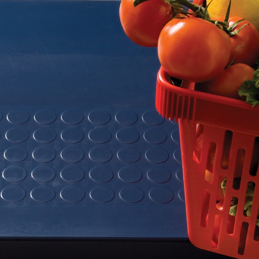 Close-up-image-of-fruit-and-vegetable- basket-on-a-blue-COBAdot-vinyl