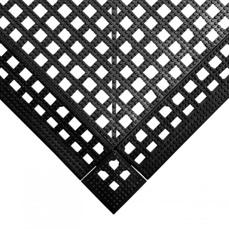 Black Flexi Deck Leisure Mat Style Black