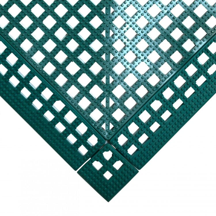 Green Flexi Deck Leisure Mat Style Green