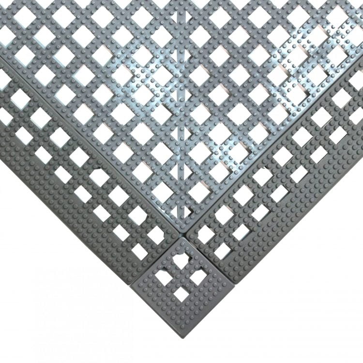 Grey Flexi Deck Leisure Mat Style Grey