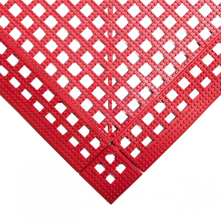 Red Flexi Deck Leisure Mat Style Red