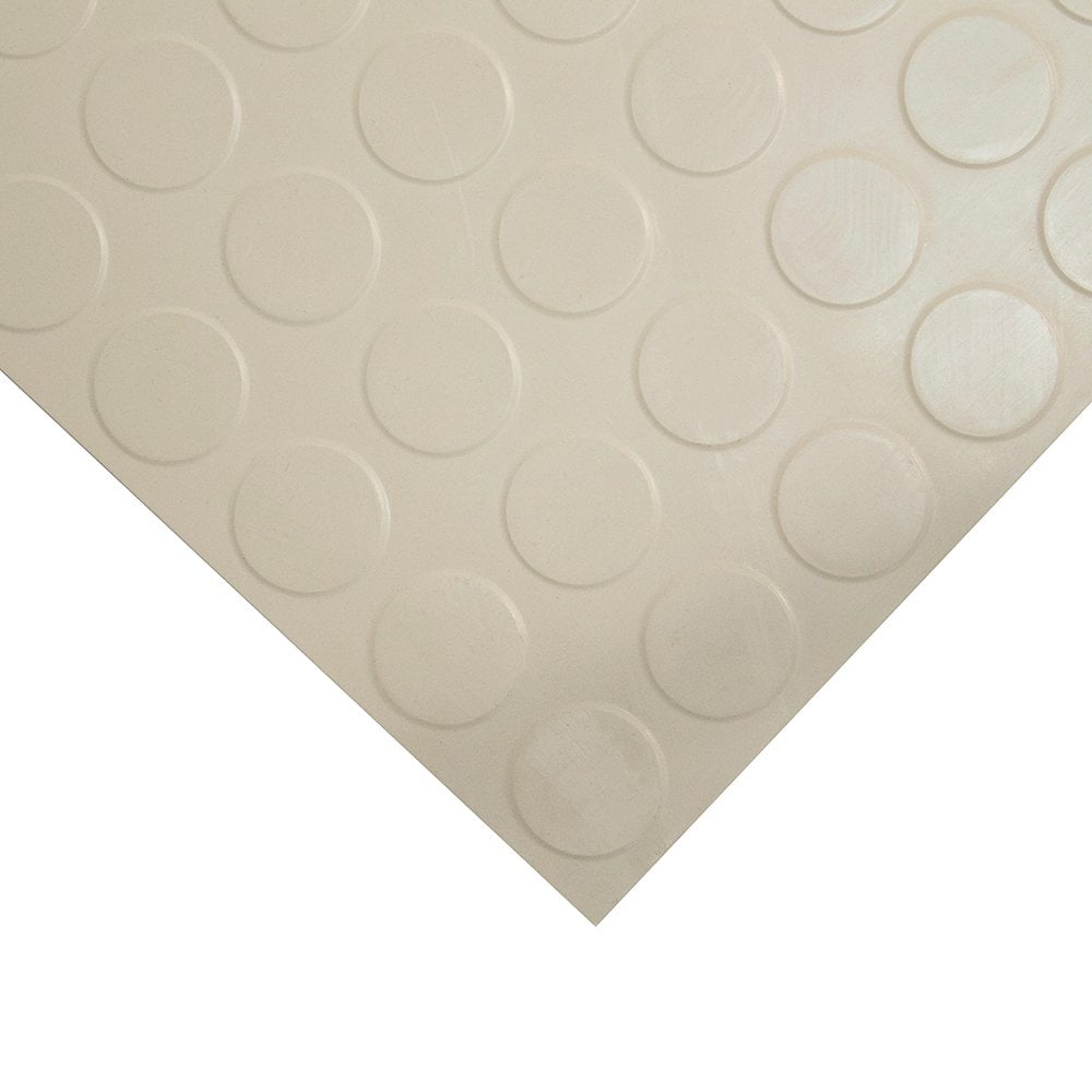 Studded Tile Floor Coverings Style Oyster White