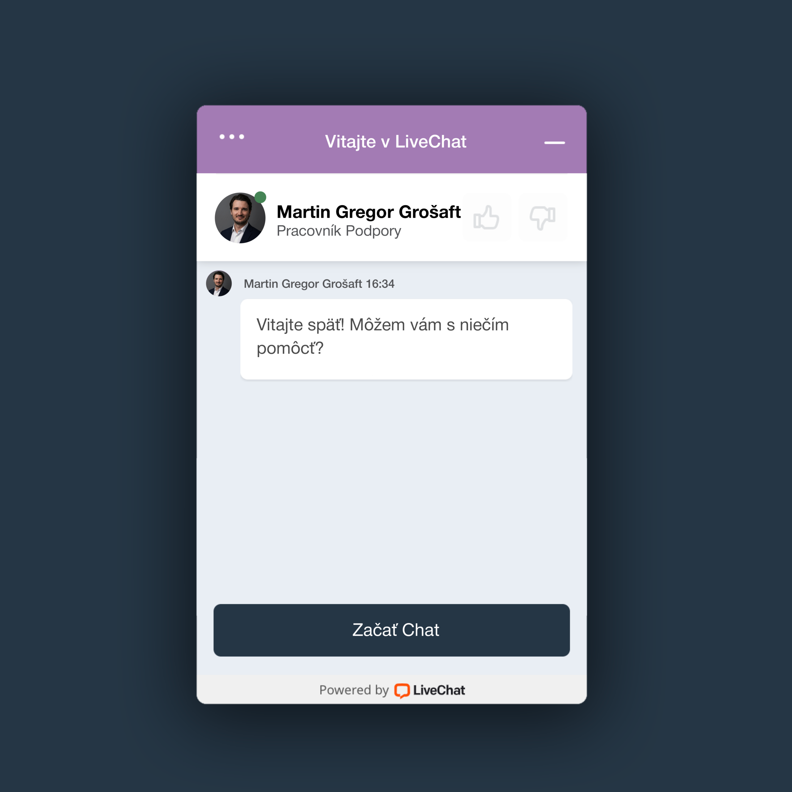 LiveChat - SK - Martin Gregor Grošaft
