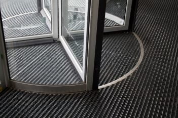 Entrance Matting within Revolving Door