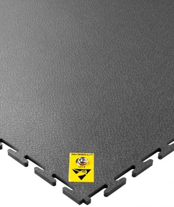 tough-lock esd floor tiles isolsted tile corner