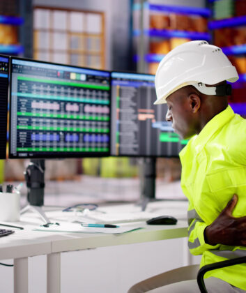 Back Pain Bad Posture Man Sitting