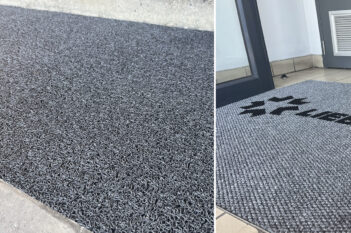 LiebenLogistics - Super Contract Fall exterior mat and Spectra Clean logo mat