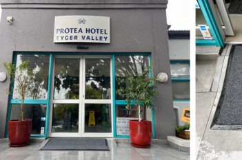Protea Hotel installation of Rubber Crumb mats